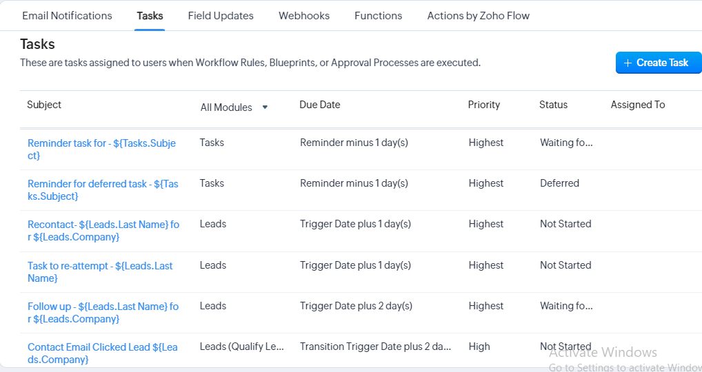 setup real-time notifications | Zoho CRM | Zodopt | Zoho Premium Partners