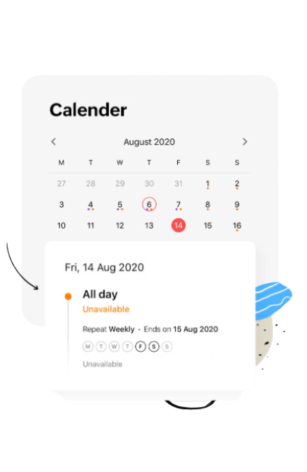 Calendar | Zoho workerly | Zodopt | Zoho premium partners