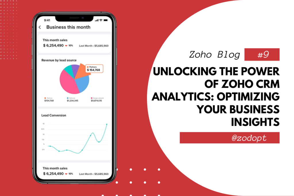 Unlocking the Power of Zoho CRM Analytics: Optimizing Your Business Insights | Zoho CRM Analytics | Zoho CRM | Zodopt | Zoho Premium Partners